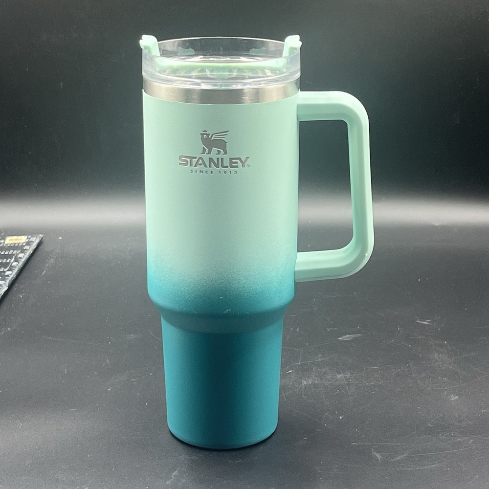 Stanley Bay Ombre 40 oz. Tumbler Travel Quencher Teal Blue Outdoors NO STRAW